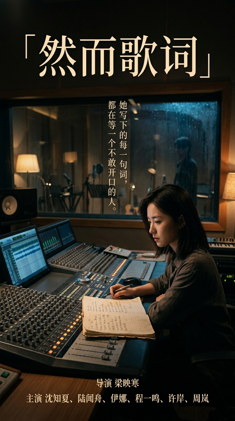 《然而歌词》海报